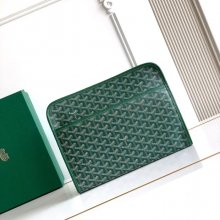 GOYARD ジュヴァンス 大洗面ポーチ 緑 サイズ:29.5x23x7.5cm