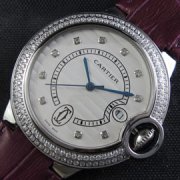 CARTIER バロンブルー バケットダイヤ文字盤 レディース