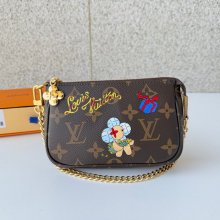 LOUIS VUITTON M15328 ミニポシェット アクセサリー ヴィヴィエンヌ サイズ:5x10.5cm
