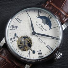 PATEK PHILIPPE トゥールビヨン ムーンフェイズ Asian 21600振動 ホワイト 質感良好
