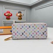 LOUIS VUITTON M13408 クレマンス長財布 村上隆コラボ ホワイトマルチ サイズ:20x9cm