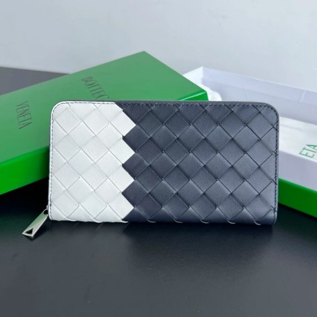 BOTTEGA VENETA BV 749427 メンズ編み財布 クラシック編み牛皮 19x10cm サイズ:19x10cm