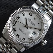 ROLEX デイトジャスト ローマ数字 シルバー文字盤 お得