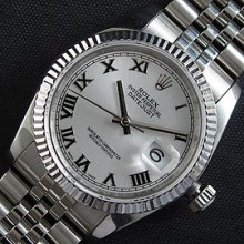 ROLEX デイトジャスト ローマ数字 シルバー文字盤 お得