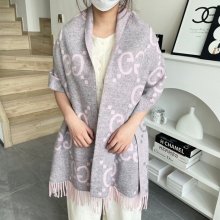 グッチ 2025新作。両面カシミヤ 35x190cm