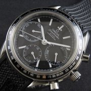 OMEGA スピードマスター 黒文字盤 ラバーバンド メンズ