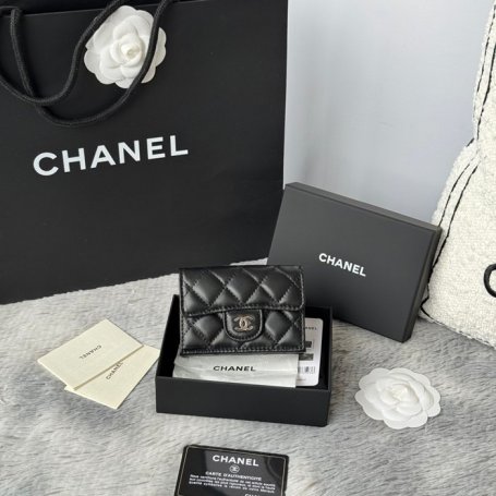 CHANEL AP0230 84401 三つ折り財布 ラム革 サイズ:10.5x7.5cm