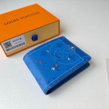 LOUIS VUITTON M26801 スレンダー財布 モノグラム スポーツシーン ブルー サイズ:11x8.5cm