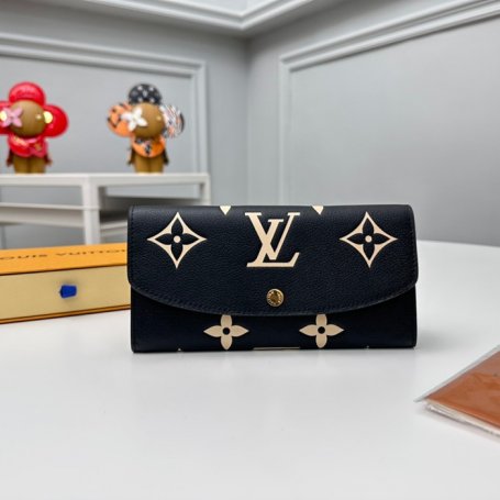 LOUIS VUITTON M83138 エミリー長財布 モノグラムアンプラント ブラック サイズ:19x10cm