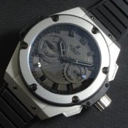 HUBLOT キングパワー 18Kプラチナ サンドブラスト 絶好腕時計