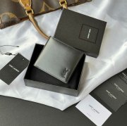 SAINT LAURENT 607727 メンズ対折り財布 牙籤紋 サイズ:11x9.5x2.5cm