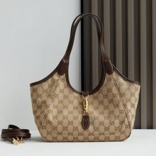 GUCCI 866646 ブラウン、ベージュ トートバッグ、ショルダーバッグ 26x23x11cm サイズ:26x23x11cm