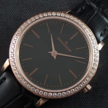 JAEGER-LECOULTRE マスター Swiss RONDA クォーツ搭載 ブラック革ベルト 優良店