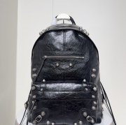Balenciaga ルカゴール スタッズ リュック オールレザー ブラック 188010 サイズ:46x35x18cm