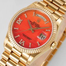 ROLEX 128238 デイデイト 36mm カーネリアン 新着