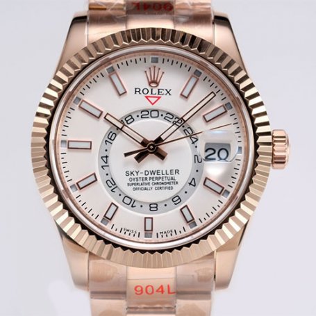 ROLEX M326935 スカイドゥエラー 42mm ホワイト ピンクゴールド