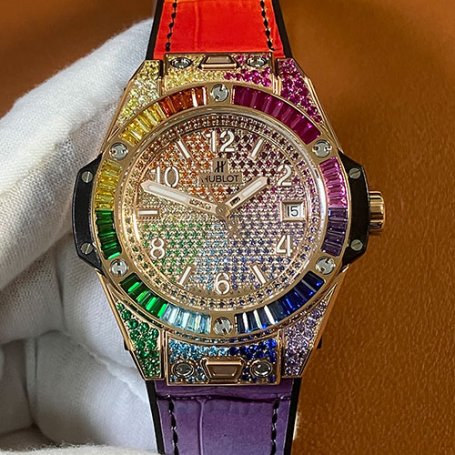 HUBLOT 465.OX.9910.LR.0999 ビッグバン ワンクリック キングゴールド レインボー 2024最新品