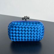 BOTTEGA VENETA BV 8651 ノット イブニングバッグ シルク編み蛇皮トリム 16x10cm サイズ:16x10cm
