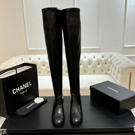 【CHANEL】25Aロングブーツレディース