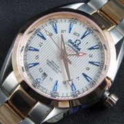OMEGA シーマスター アクアテラ GMT Asian 2824-2 39mm ホワイト