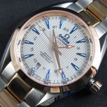 OMEGA シーマスター アクアテラ GMT Asian 2824-2 39mm ホワイト