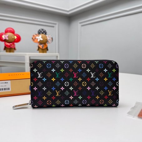 LOUIS VUITTON M13922 長財布 村上隆コラボ ブラックマルチ サイズ:19x10cm