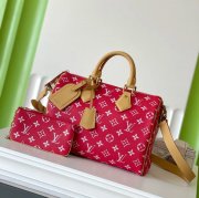 LOUIS VUITTON M14067 スピーディーP9 オールレザーまくらバッグ サイズ:30x21x17cm