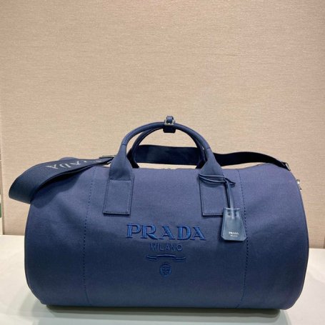 PRADA 2VC051 キャンバストラベルバッグ サイズ:53x32x32cm