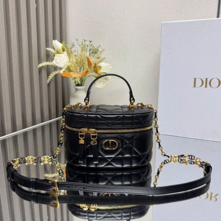 DIOR 0820 ラムレザー、レザー レター ブラック、ゴールド、ベージュ 斜め掛けバッグ、ショルダーバッグ、ハンドバッグ ミニ 新作 16.5x9.5x8.0cm サイズ:16.5x9.5cm