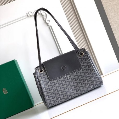 GOYARD 6685 レザー グレー ハンドバッグ ルエット、レザー 31x23x14cm サイズ:31x23x14cm