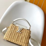 LOUIS VUITTON M26025 牛皮 モノグラム ブラック ハンドバッグ フラップ 27x18cm サイズ:27x18cm