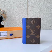 LOUIS VUITTON 12833 ポケットオーガナイザー モノグラムマッカーサー ブルー サイズ:7.5x11.1cm
