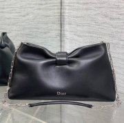 DIOR 0714 ラムレザー、カーフレザー、レザー リボン 斜め掛けバッグ、ハンドバッグ、チェーンバッグ 新作 30.0x17.5x12.0cm サイズ:30x17.5x12cm