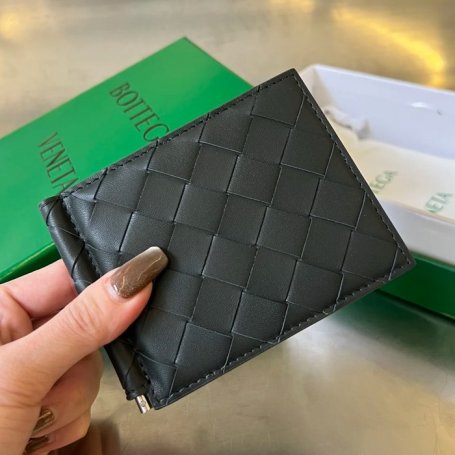 BOTTEGA VENETA BV 592626 新作マネークリップ 編み牛皮 11.5x9x0.5cm サイズ:11.5x9x0.5cm