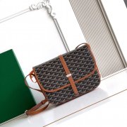 GOYARD 020183 キャンバス ブラウン 斜め掛けバッグ、ハンドバッグ キャンバス、中 29x23cm サイズ:29x23cm