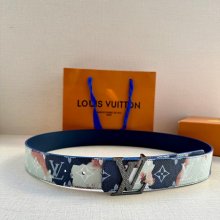 LV メンズ ベルト イニシャル 両面用 4.0cm