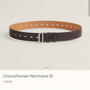エルメス メンズ ベルト ピンバックル 35mm