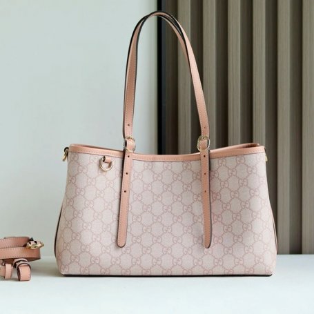 GUCCI 815214 ピンク トートバッグ、斜め掛けバッグ オフィディア、GG、クラシック 31x18x11cm サイズ:31x18x11cm