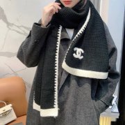 シャネル 新作 カシミヤニットスカーフストール。カシミヤ10％ウール90％ 180x30