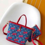 LOUIS VUITTON M14997 牛皮 モノグラム デニム ハンドバッグ 26.5x16.5x11cm サイズ:26.5x16.5x11cm