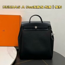 HERMES ピュアブラック ハンドバッグ 新作 セミハンドメイド 35×31×10cm サイズ:35×31×10cm