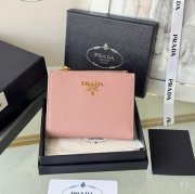 PRADA 1ML050 短財布 サフィアーノ十字紋 牛皮 サイズ:10x9cm