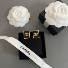 シャネル スタイル ピアス ブラック