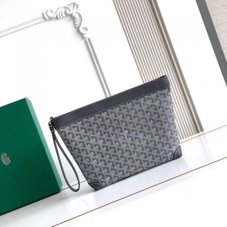 GOYARD コンティハンドバッグ グレー サイズ:24x22x6.5cm