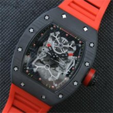 RICHARD MILLE 手巻き 赤ラバーベルト 本格派