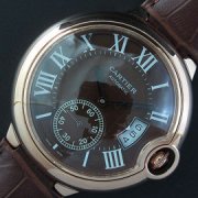 CARTIER カリブル ドゥ Asian 自動巻き ブラウン スモセコ ピンクゴールド 工場直営