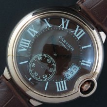 CARTIER カリブル ドゥ Asian 自動巻き ブラウン スモセコ ピンクゴールド 工場直営