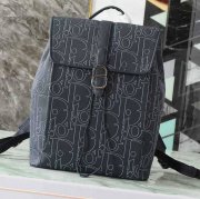 Dior ディオールデイリー フラップ リュック オールレザー ネイビー 1ESBA231 サイズ:41.5x30.5x15.5cm