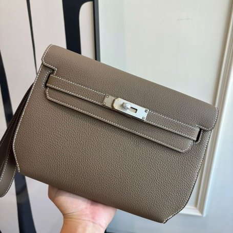 HERMES ケリー デペッシュ 25 クラッチバッグ トゴ革 ショルダーストラップ付き サイズ: