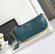 PRADA 1BC221 レザー ホワイト、ゴールド 斜め掛けバッグ、チェーンバッグ チェーン、クラシック 26x12cm サイズ:26x12cm